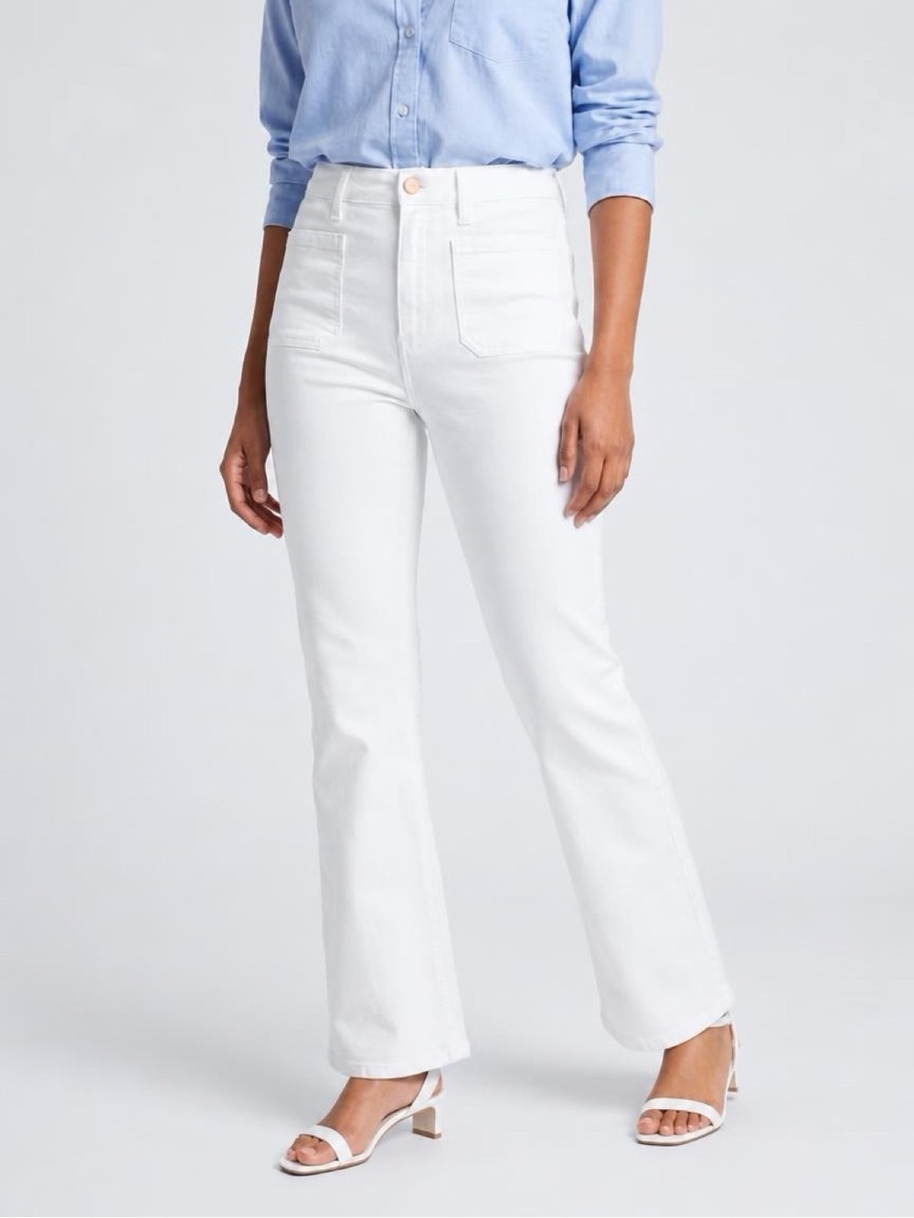 Gap Women's White High-Rise Flare Jeans